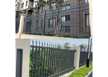 定制工業(yè)園廠區(qū)外墻鋅鋼隔離護(hù)欄 學(xué)校小區(qū)鐵藝圍欄 防爬柵欄