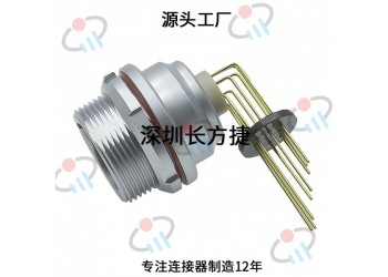 防水90度彎針插座EEG.2K.310推拉自鎖航空接插件