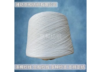 cvc60/40 21支2股滌棉紗線 混紡合股紗 京和紡織