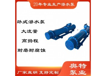 400立方米臥式潛水泵 海邊抽水 養殖用水 大排量 充水型