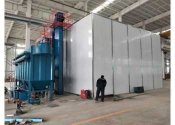 無需土建無基礎噴砂房工業涂裝高效除銹解決方案