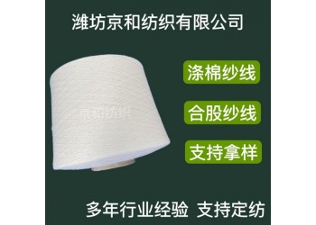 t65/c35 21支滌棉合股紗線 21支2股 濰坊京和紡織