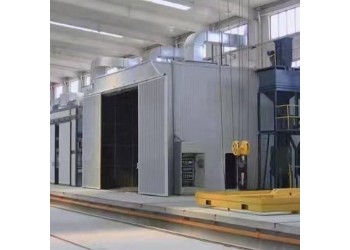 集成化設計無基礎噴砂房涂裝前處理設備